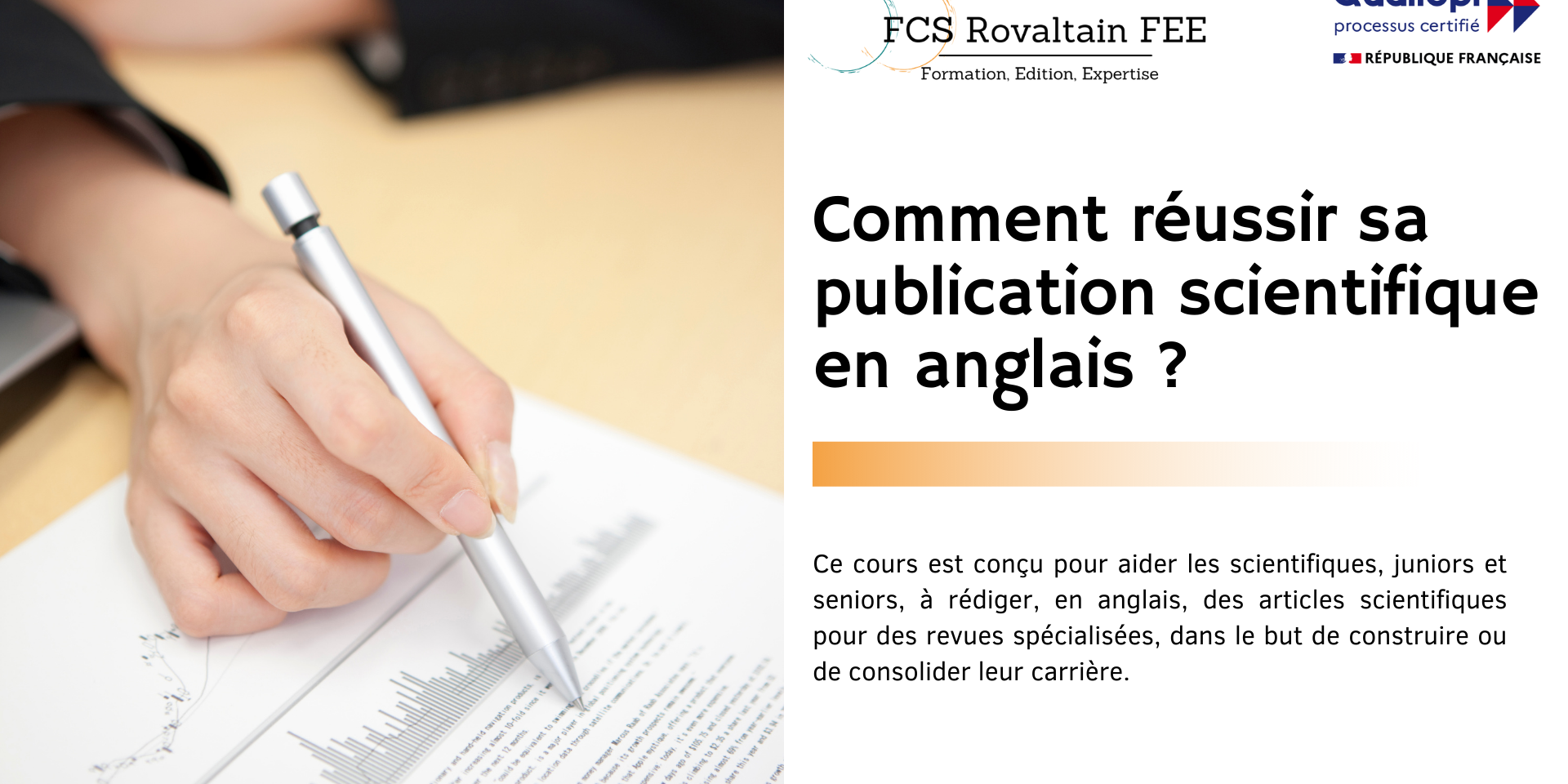 Formation publier en anglais formation comment réussir sa publication scientifique